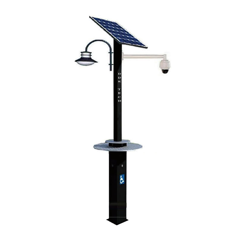 DDK-GB2000 tilpasset solcelleladestasjon med CCTV og lamper